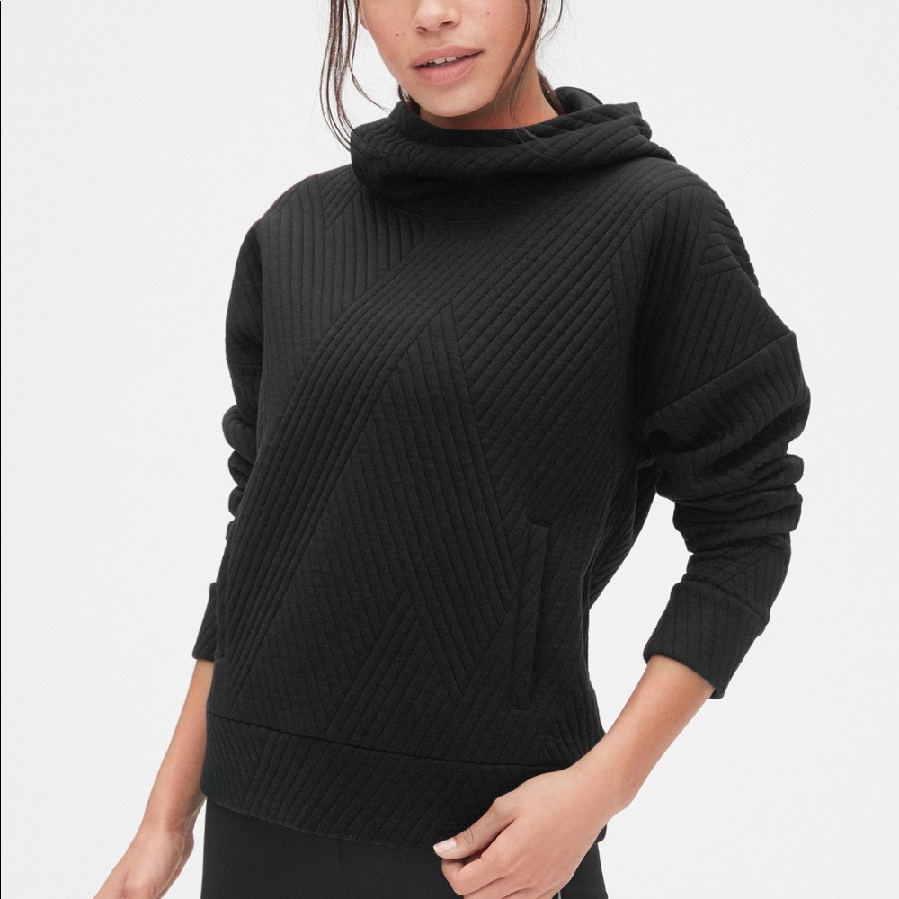 GapFit GapFit Jaquard Quilted Pullover Hoodie
